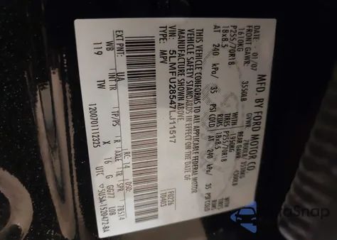 2007 Lincoln Navigator Ultimate из США, поврежденный, VIN 5LMFU28547LJ11517